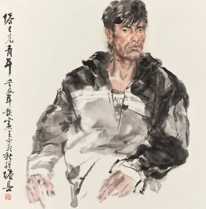 《塔县写生》 69cmx69cm  2012年  纸本设色.jpg